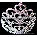 Corona grande de la tiara del rhinestone (GWST12-504)